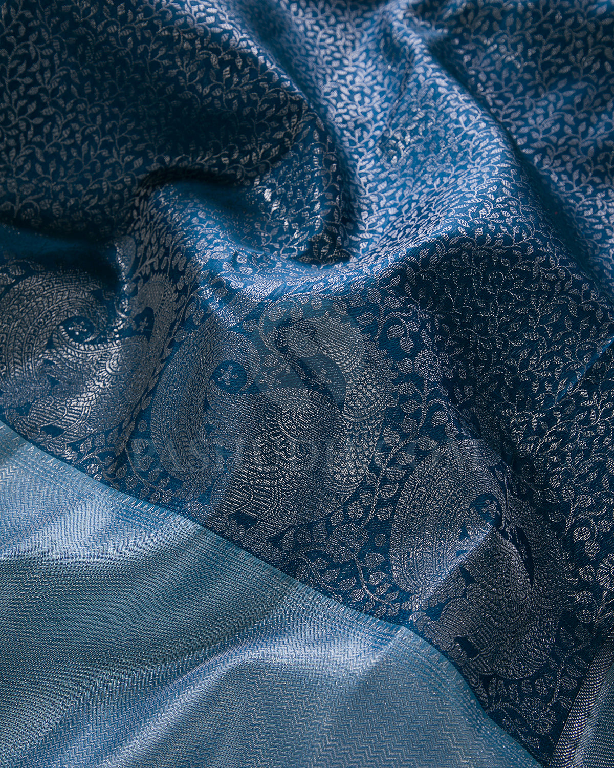 Blue Kanjivaram Silk Saree - D528(D)