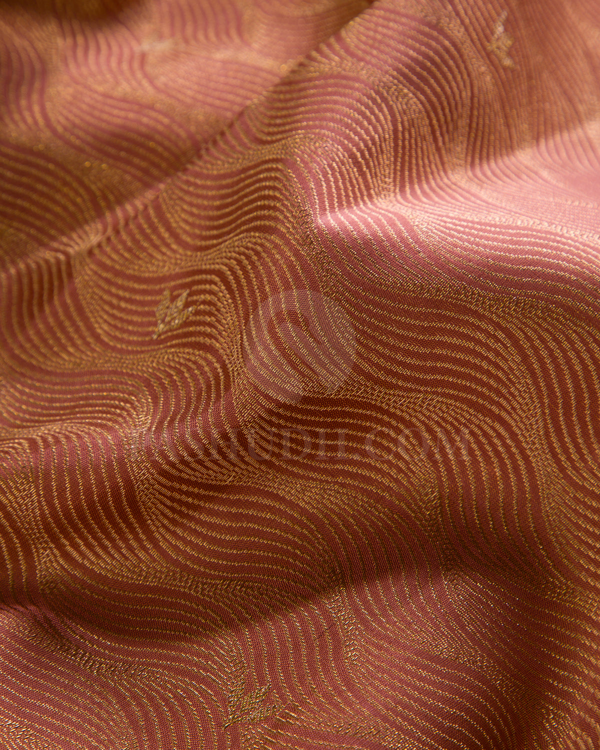 Caramel Brown And Rani Pink Kanjivaram Silk Saree - S1306(B)