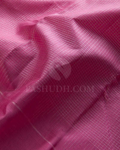 Rose Pink Traditional Kanjivaram silk Saree - SVJ38