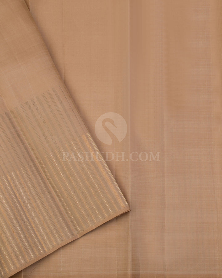 Ivory Kanjivaram Silk Saree - S999 - View 3