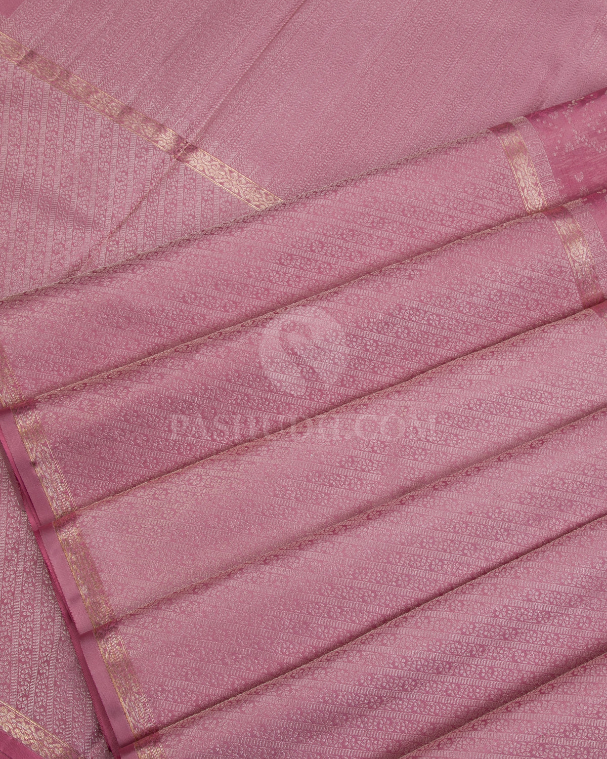 Baby Pink Kanjivaram Silk Saree - DT257(A) - View 3