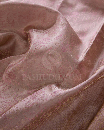 Subtle Pink Kanjivaram Silk Saree - DT296(A)