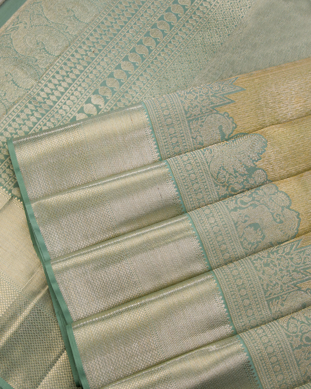 Moss Green kanjivaram Silk Saee - S902