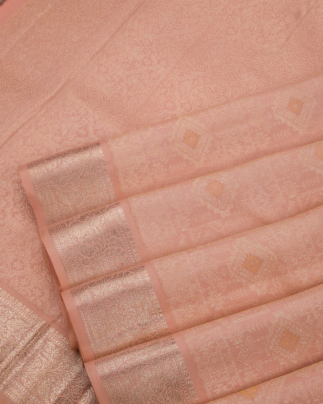 Peach Kanjivaram Silk Saree - S790