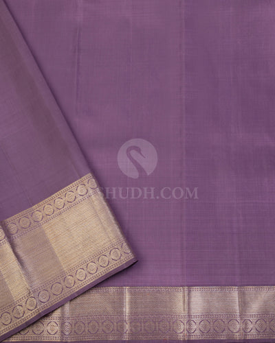 Mild Lavender Kanjivaram Silk Saree - S987 - View 3