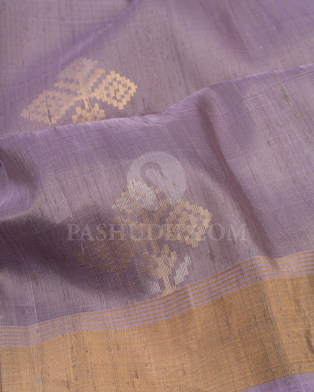 Grey, Lavender, Sky Blue Dupion Soft Silk Saree - AC72