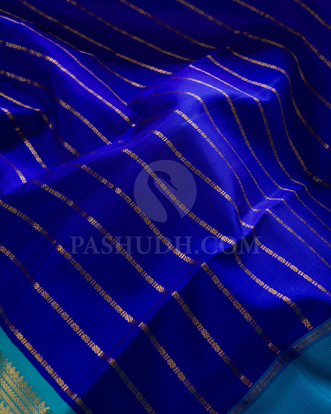 Bright Blue And Sky Blue Traditional Kanjivaram Silk Saree - SVJ63