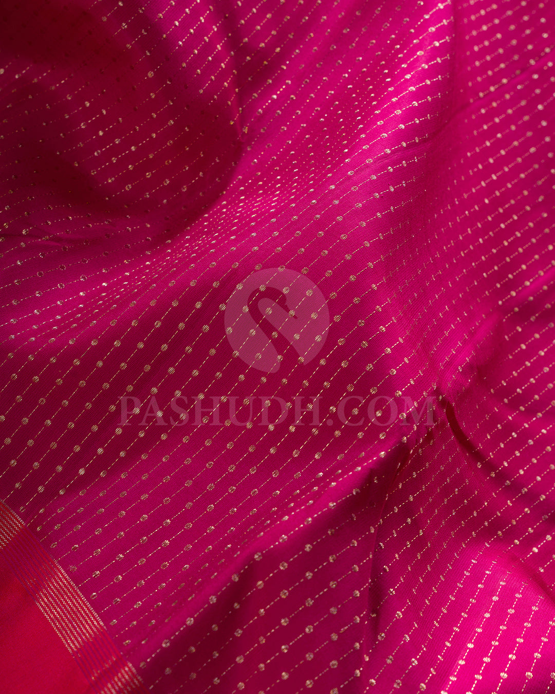 Rani Pink And Pink Shot Orange Kanjivaram Silk Saree - BKF10