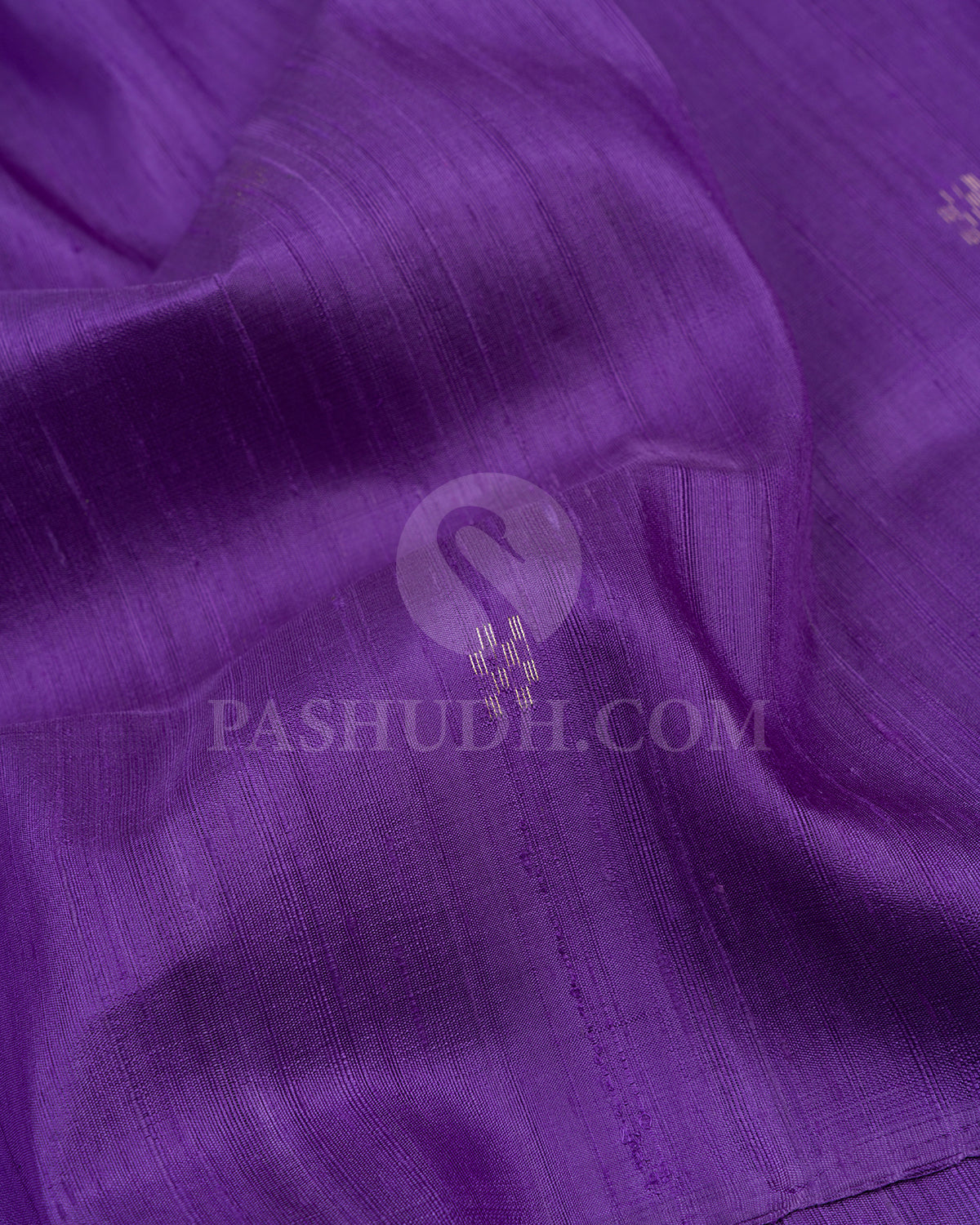 Dark Lavender and Purple Dupion Soft Silk Saree - AC95