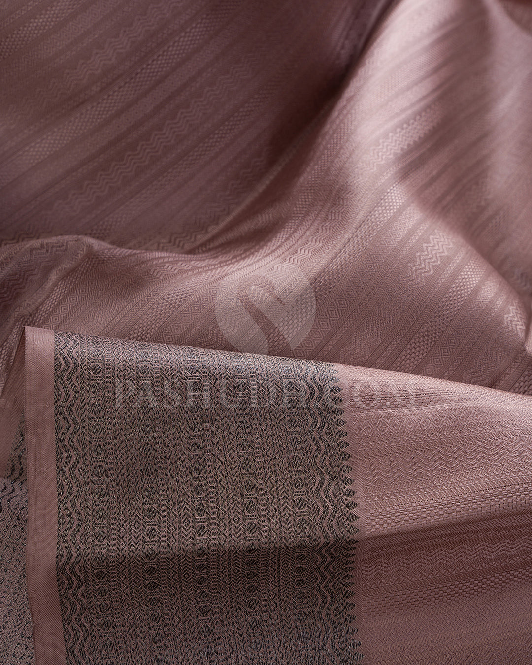 Ash Brown Kanjivaram Silk Saree - BKF13