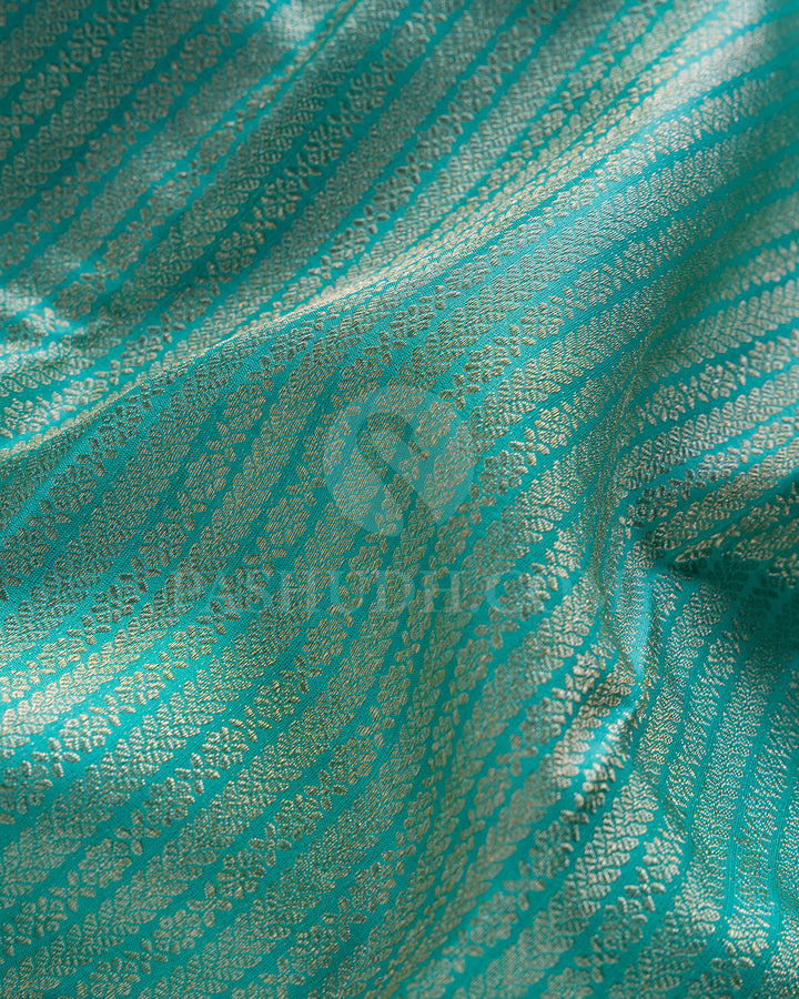 Turquoise Blue Kanjivaram Silk Saree - DT299(A)