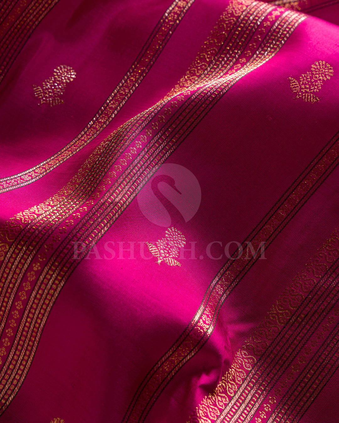 Rani Pink Kanjivaram Silk Saree - S1404(A)
