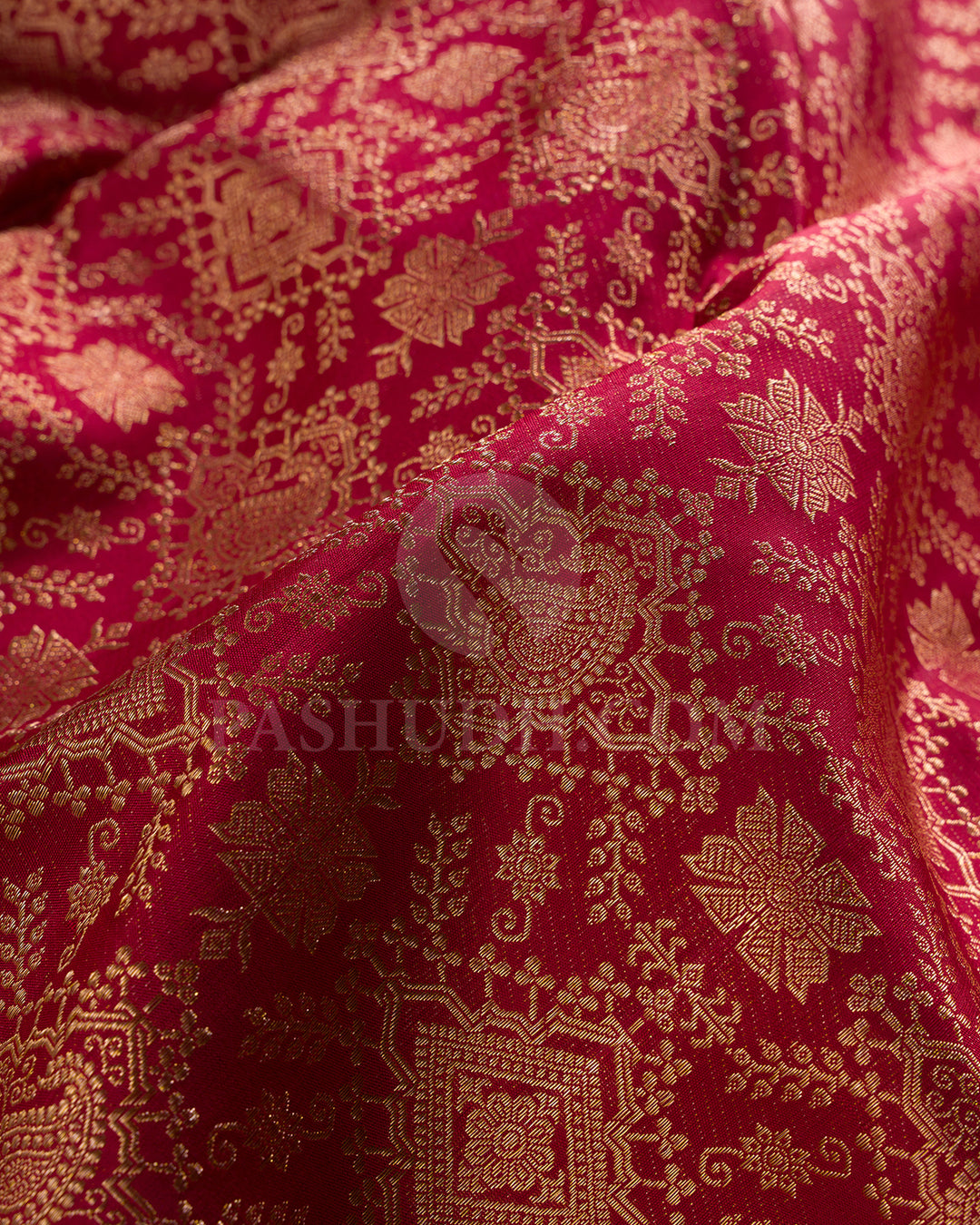 Brick Red Kanjivaram Silk Saree - S1399(A)