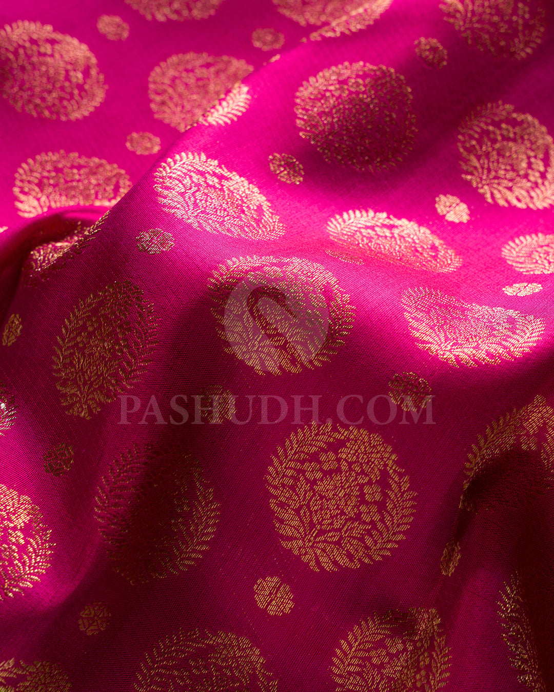 Rani Pink And Parrot Green Kanjivaram Silk Saree - S1071( C )