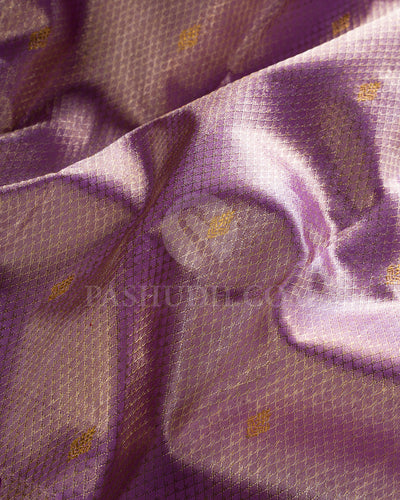 Lavender And Violet Shimmer Organza Kanjivaram Silk Saree - S1382(A)