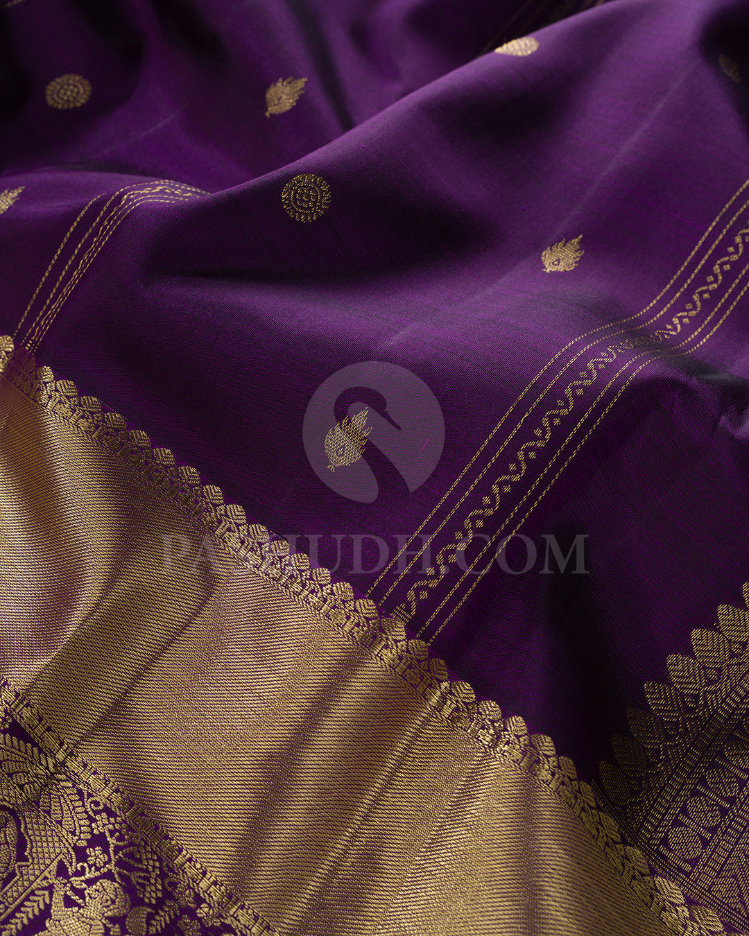 Violet Kanjivaram Silk Saree - BKF26