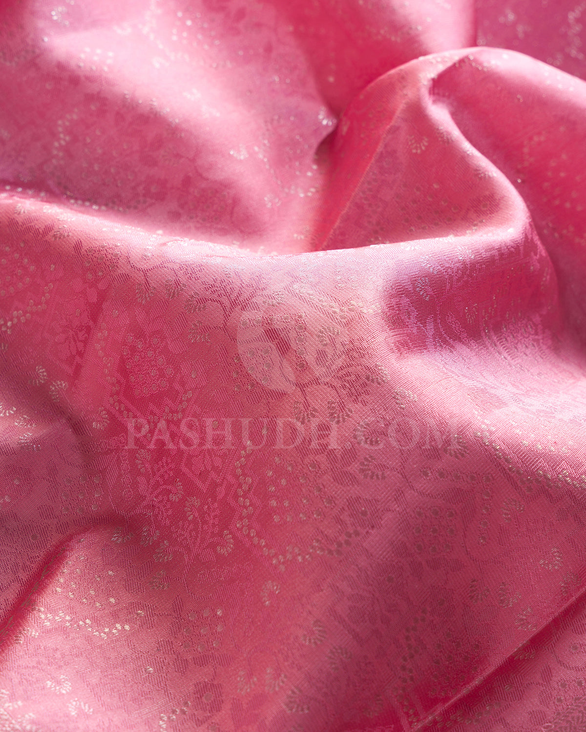 Baby Pink And Maroon Kanjivaram Silk Saree - DT257(F)