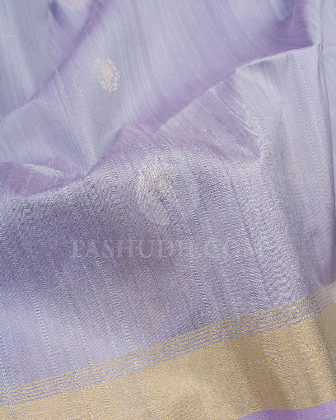 Lilac and Mint Blue Dupion Soft Silk Saree - AC48