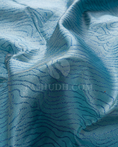 Steel Blue Kanjivaram Silk Saree - D507(I)