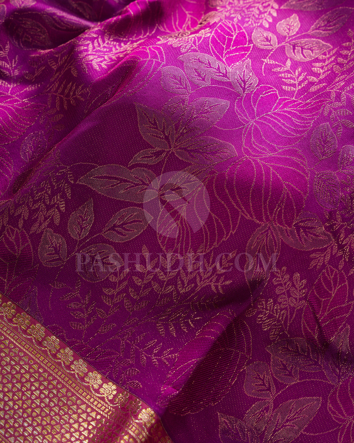 Magenta And Old Rose Kanjivaram Silk Saree - D548(D)