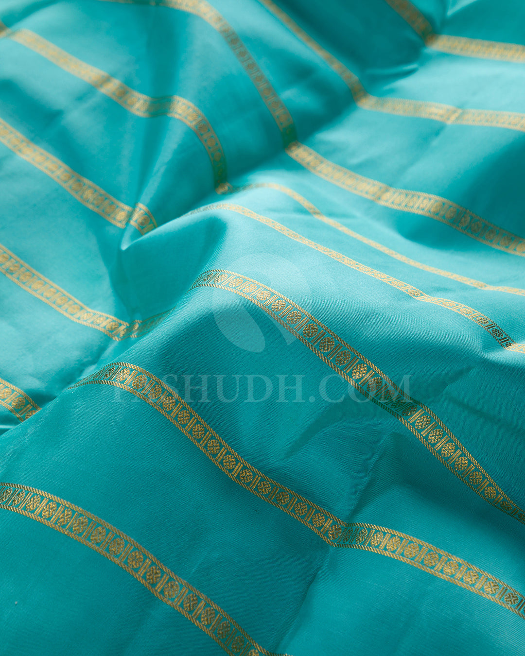 Turquoise Blue And Pink Traditional Kanjivaram Silk Saree - SVJ61