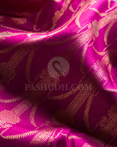 Rani Pink Kanjivaram Silk Saree - S1409(A)