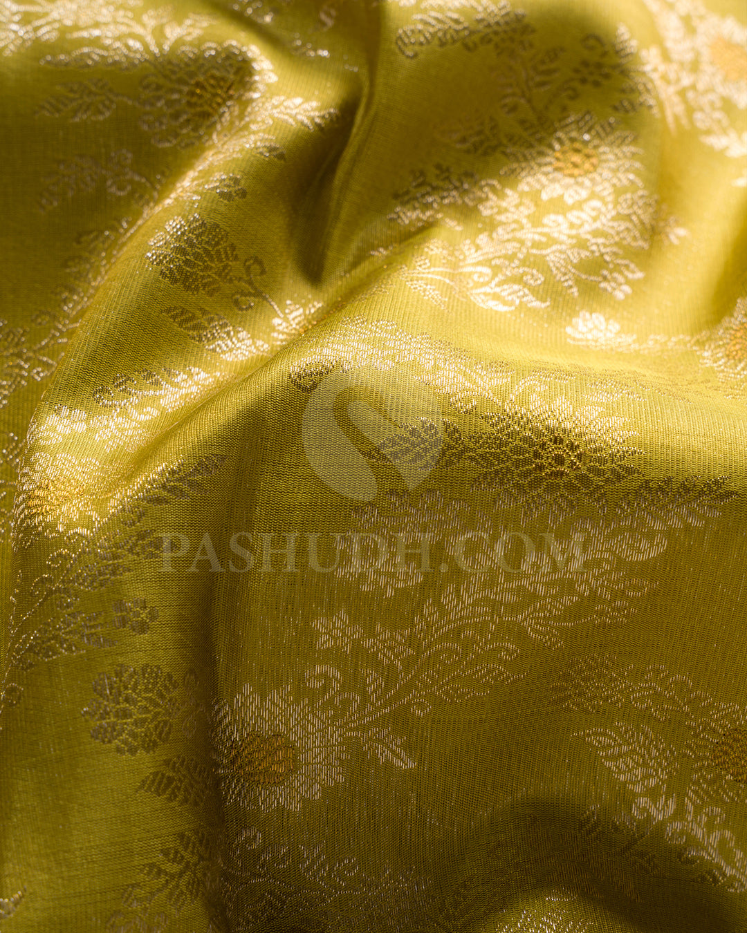 Pear Green And Purple Kanjivaram Silk Saree - S1415(A)