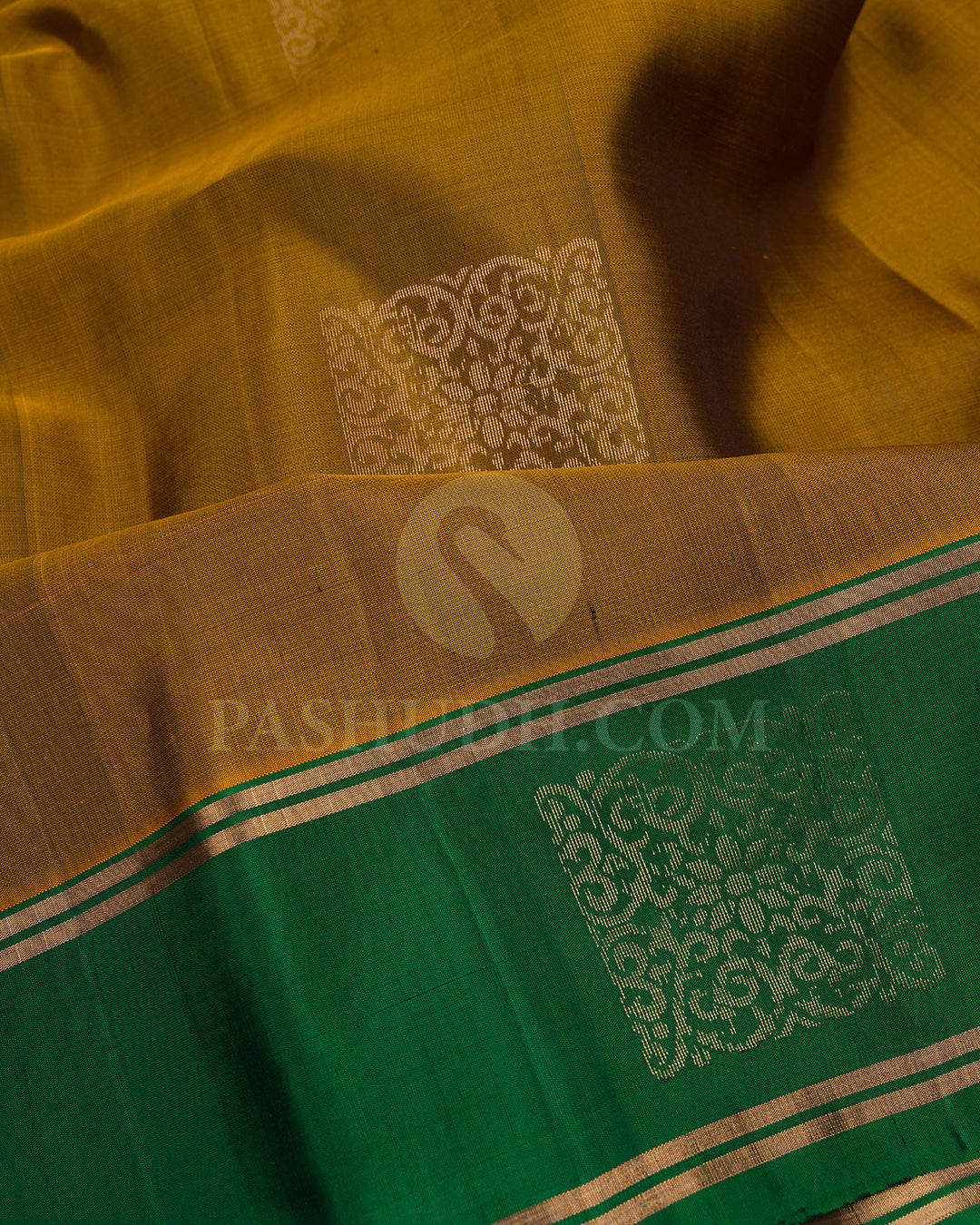 Moss Green and Forest Green Soft Silk Saree - AC75