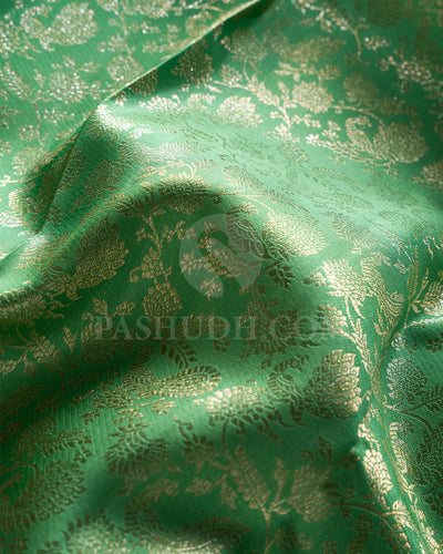 Rexona Green And Rani Pink Kanjivaram Silk Saree - S1151(F)