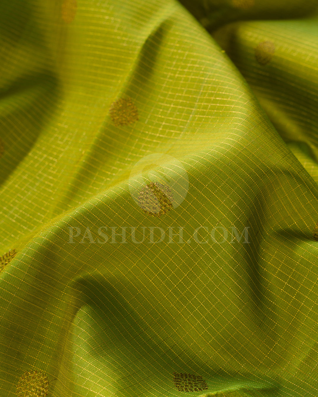 Light Green And Royal Blue Kanjivaram Silk Saree - BKF9