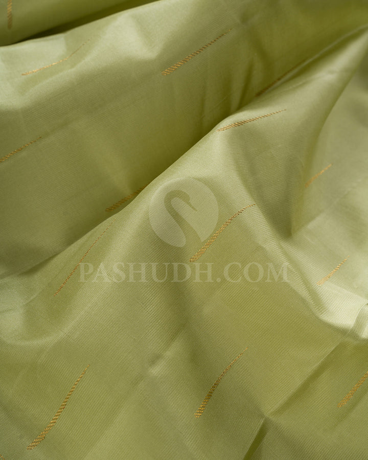 Light Green Kanjivaram Silk Saree - BKF12