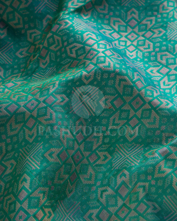 Persian Green Kanjivaram Silk Saree - DJ343(A)