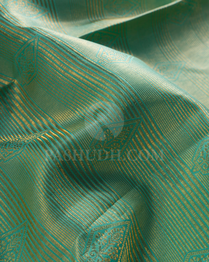 Sky Blue Kanjivaram Silk Saree - BKB2