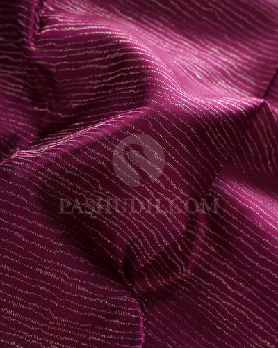 Grape Purple And Beige Kanjivaram Silk Saree - DT304(A)