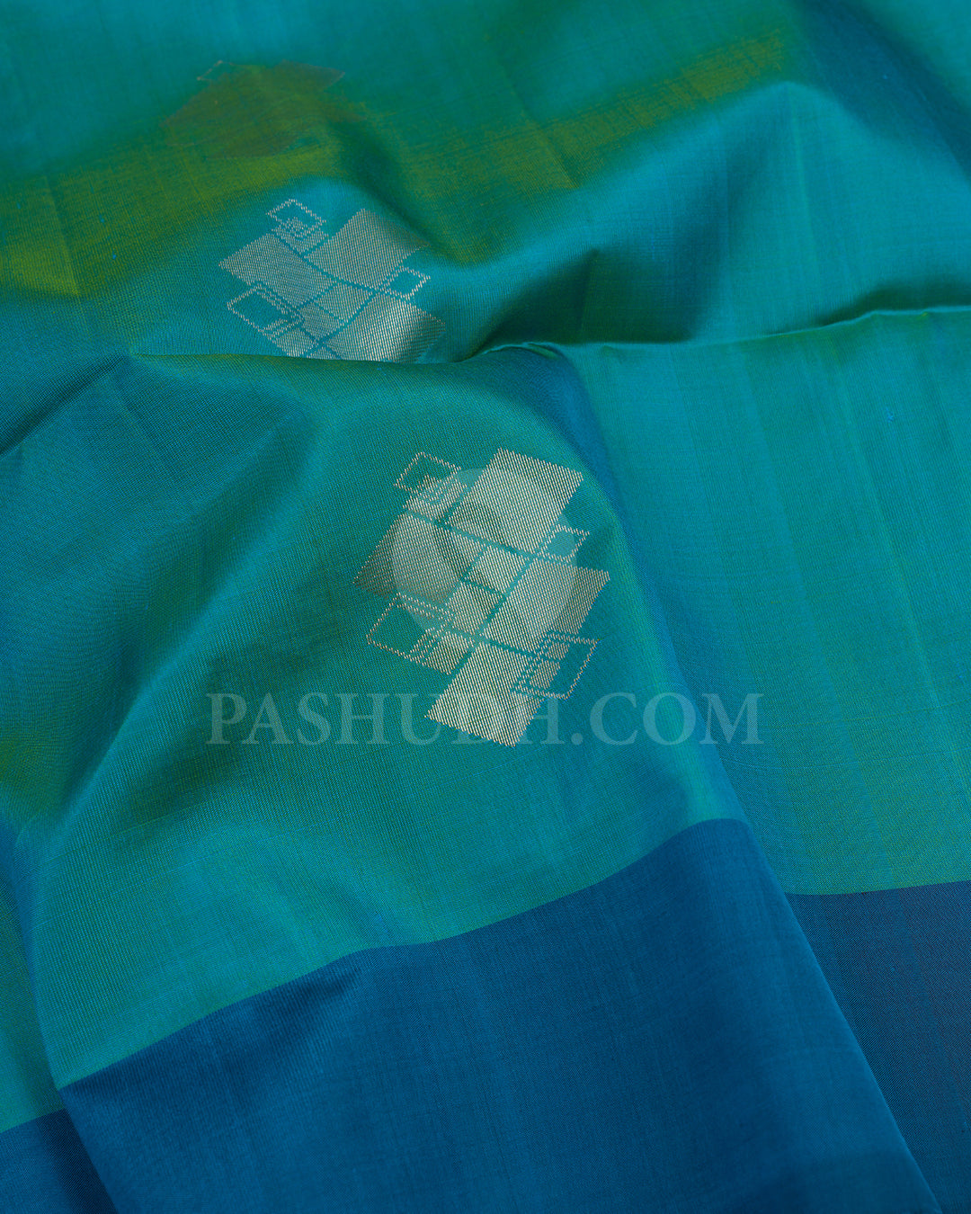 Dual Tone Brown and Taupe Dupion Soft SIlk Saree - AC30
