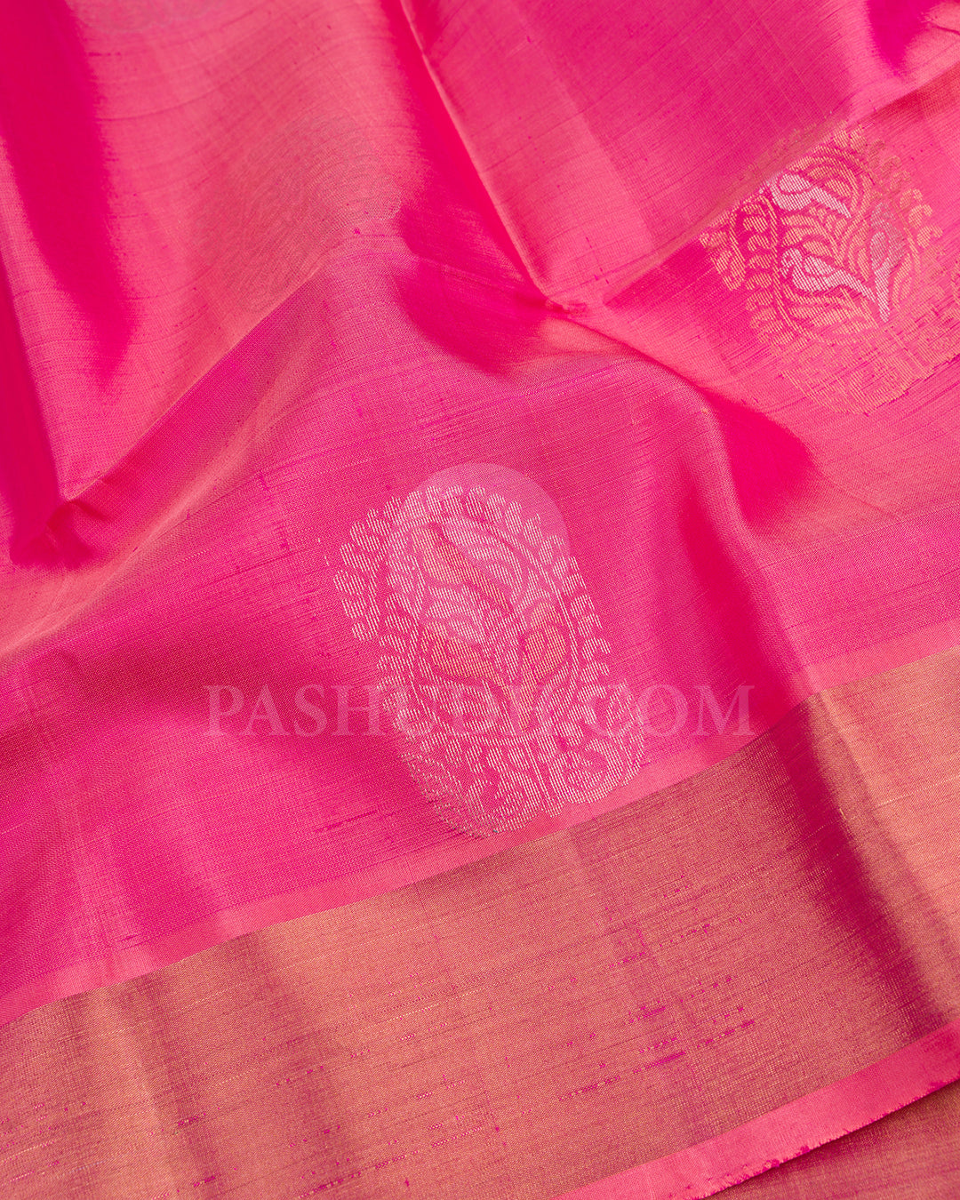 Peachy Pink Soft Silk Saree - AC96