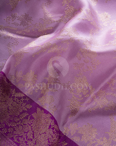 Lavender Kanjivaram Silk Saree - D594 ( B )