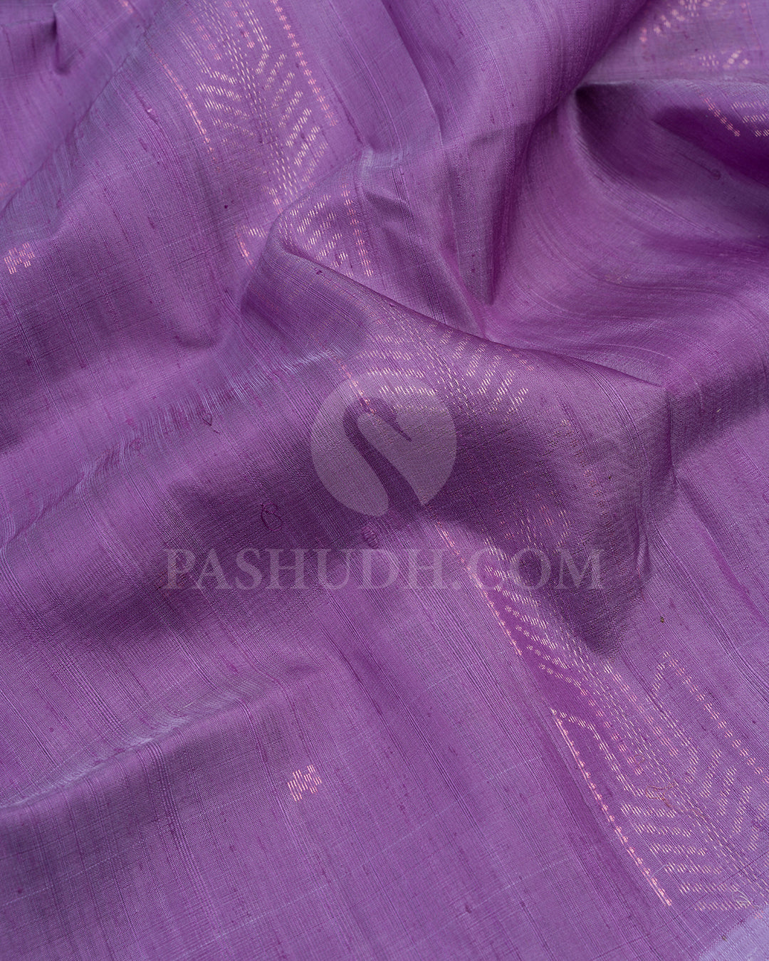 Lavender and Grey Dupion Soft Silk Saree - AC99