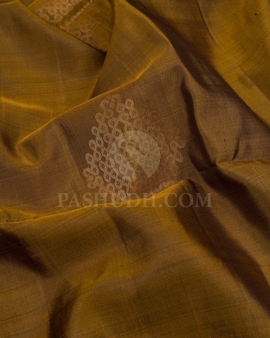 Moss Green and Peachy Pink Soft Silk Saree - AC58