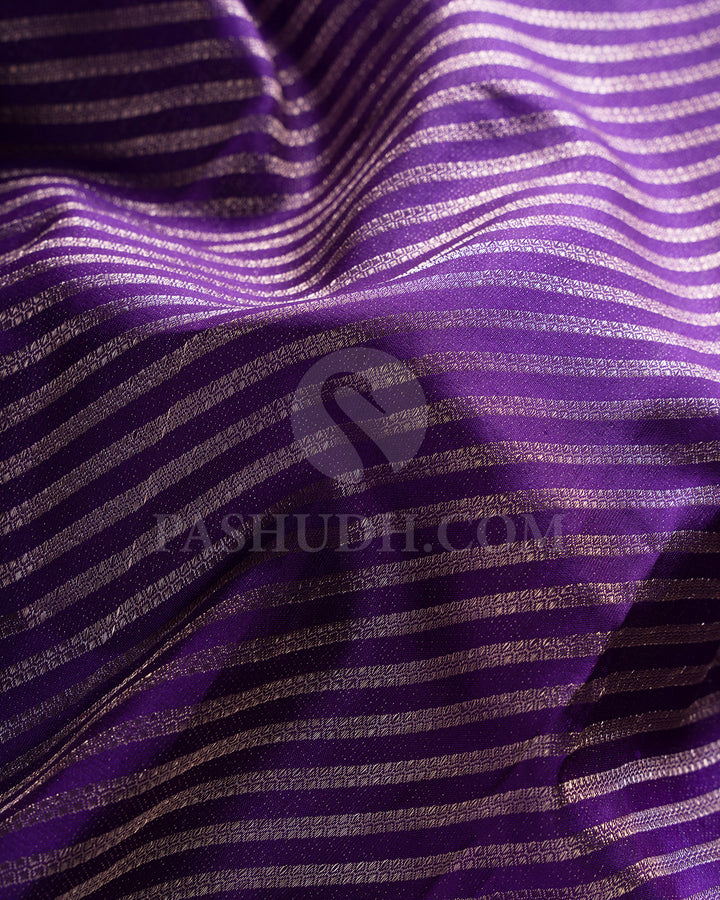 Violet Kanjivaram Silk Saree - D533(E)