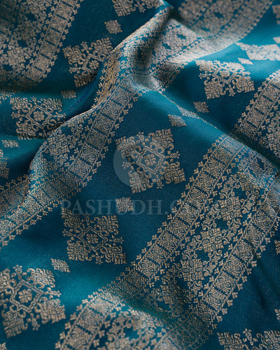 Teal Green Kanjivaram Silk Saree - DT308(A)