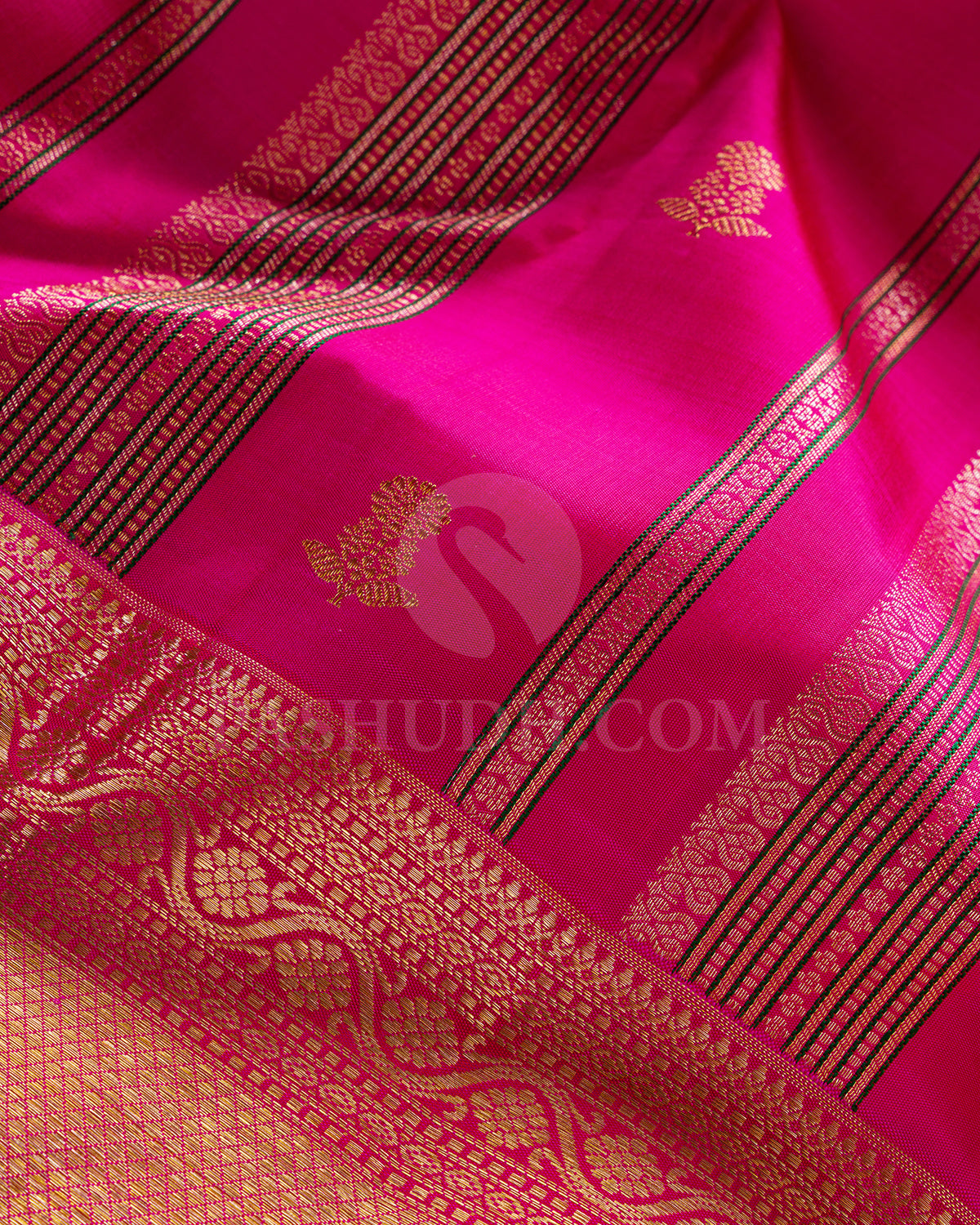 Rani Pink Kanjivaram Silk saree - S1364(B)