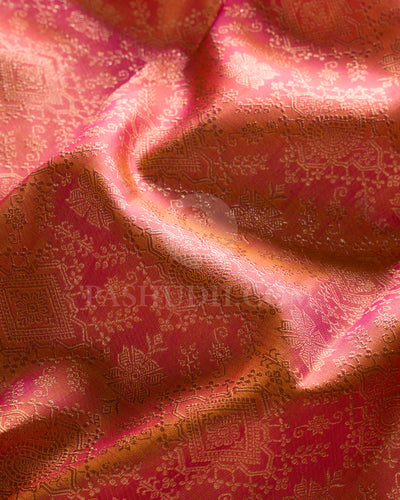 Peach Kanjivaram Silk Saree - S1399(B)