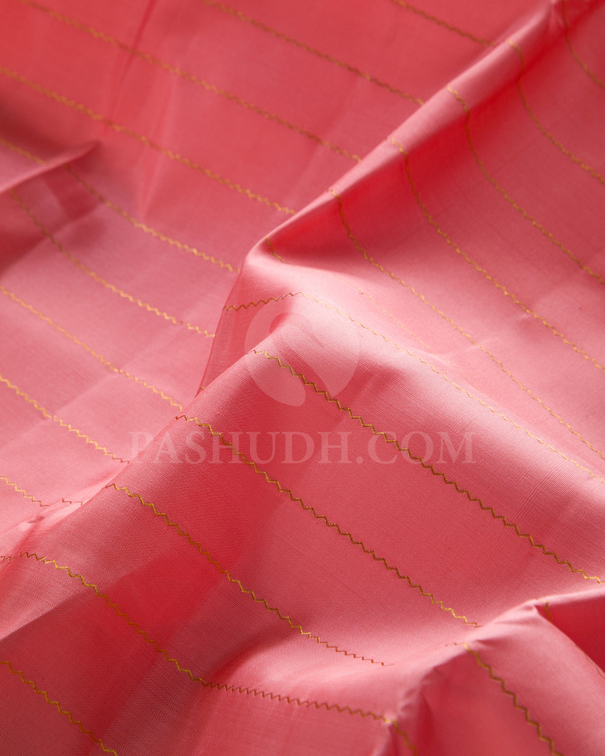 Peach And Lavender Traditional Kanjivaram Silk Saree - SVJ86