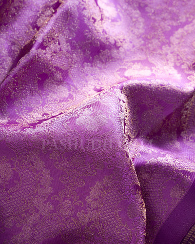 Shades of Lavender Kanjivaram Silk Saree - DT277(C)