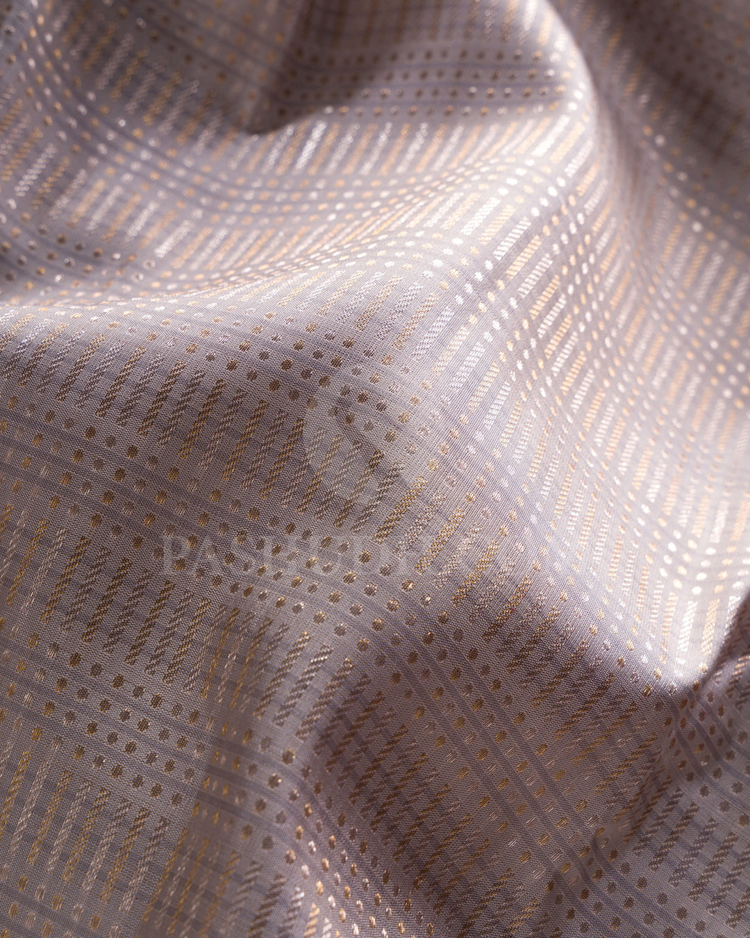 Grey And Punch Pink Borderless Kanjivaram Silk Saree - S1419(A)