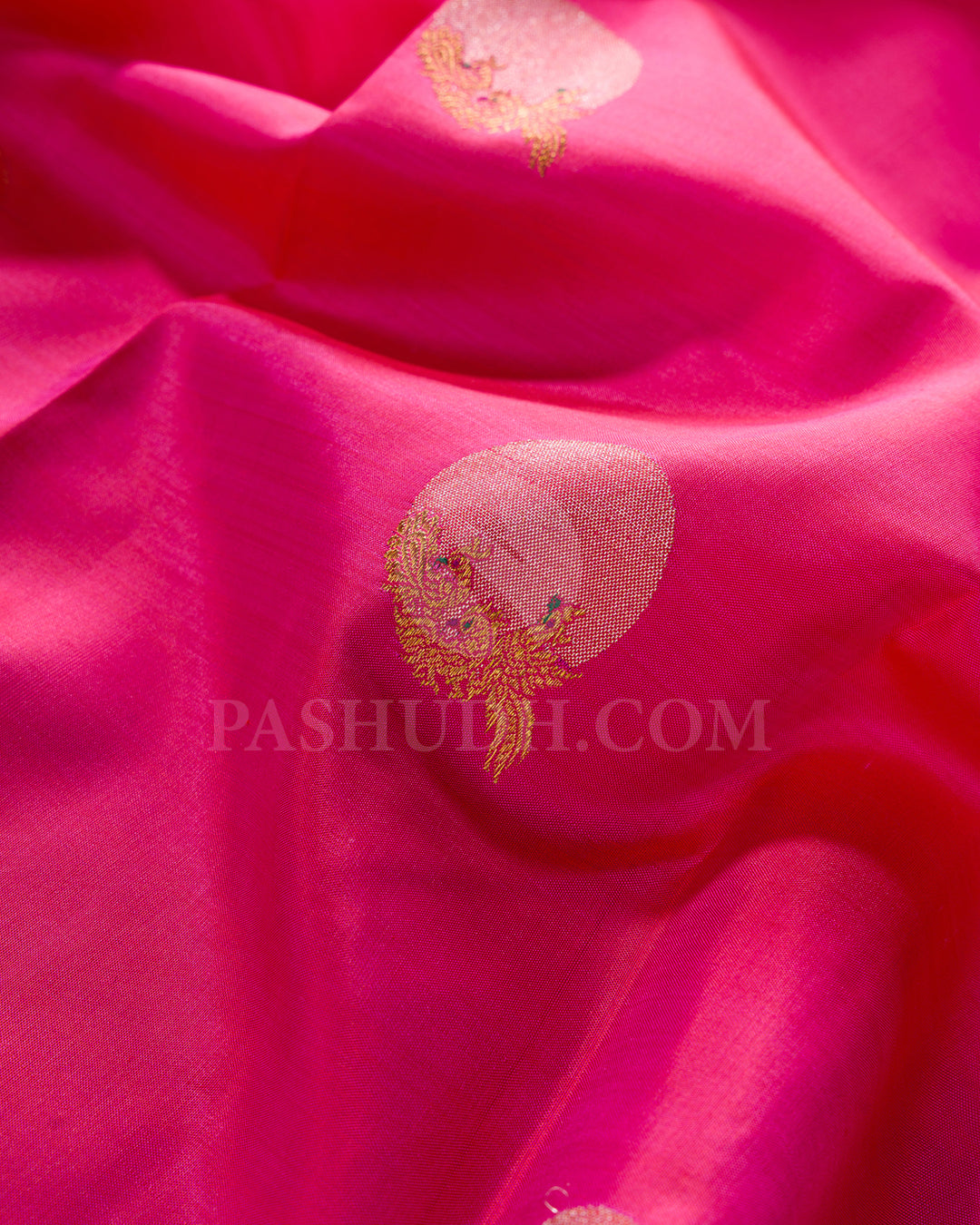 Dual Shaded Pink And Grey Kanjivaram Silk Saree - S1397(A)
