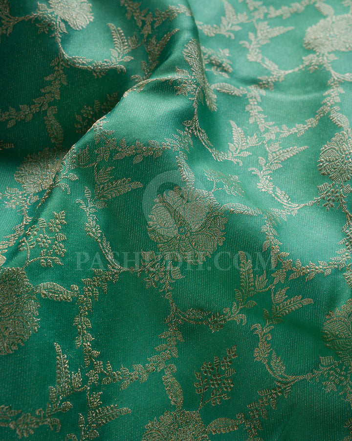 Mint Green Kanjivaram Silk Saree - DT272(B)