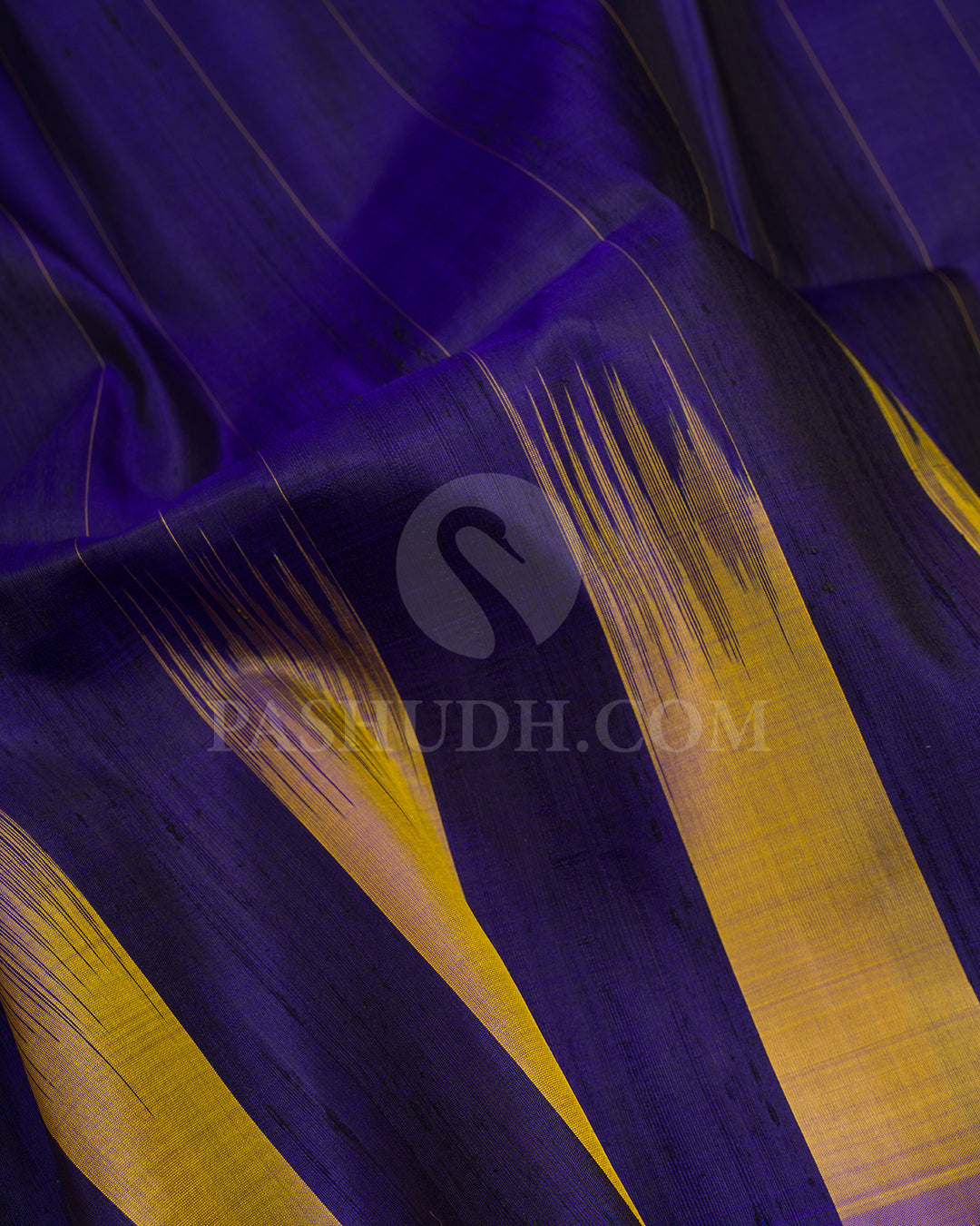 Royal Blue and Dual Shaded Beige Soft Silk Saree - AC101