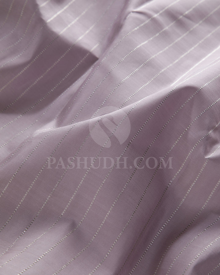 Grey And Mustard borderless Traditional Kanjivaram Silk Saree - SVJ80